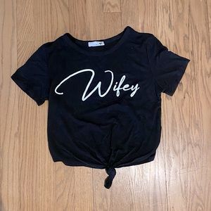 Mady & Nell Wifey Crop Top